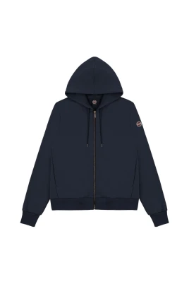 Blå Sportig Sweatshirt med Huva