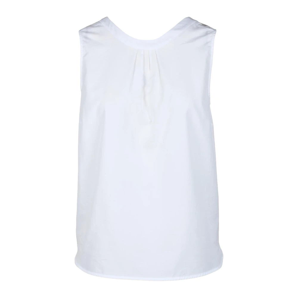 Max Mara Katoenen Blouse White Dames