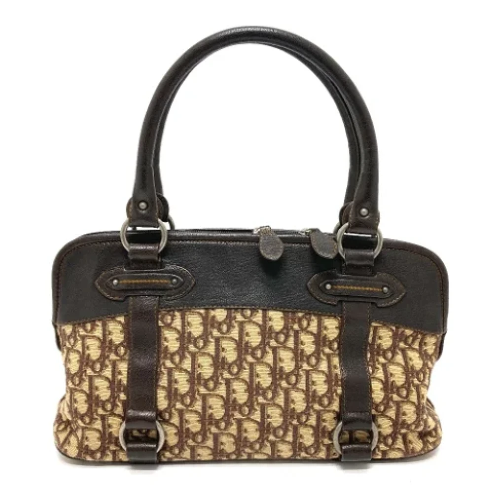 Dior Vintage Pre-owned Leather dior-bags Brown Dames