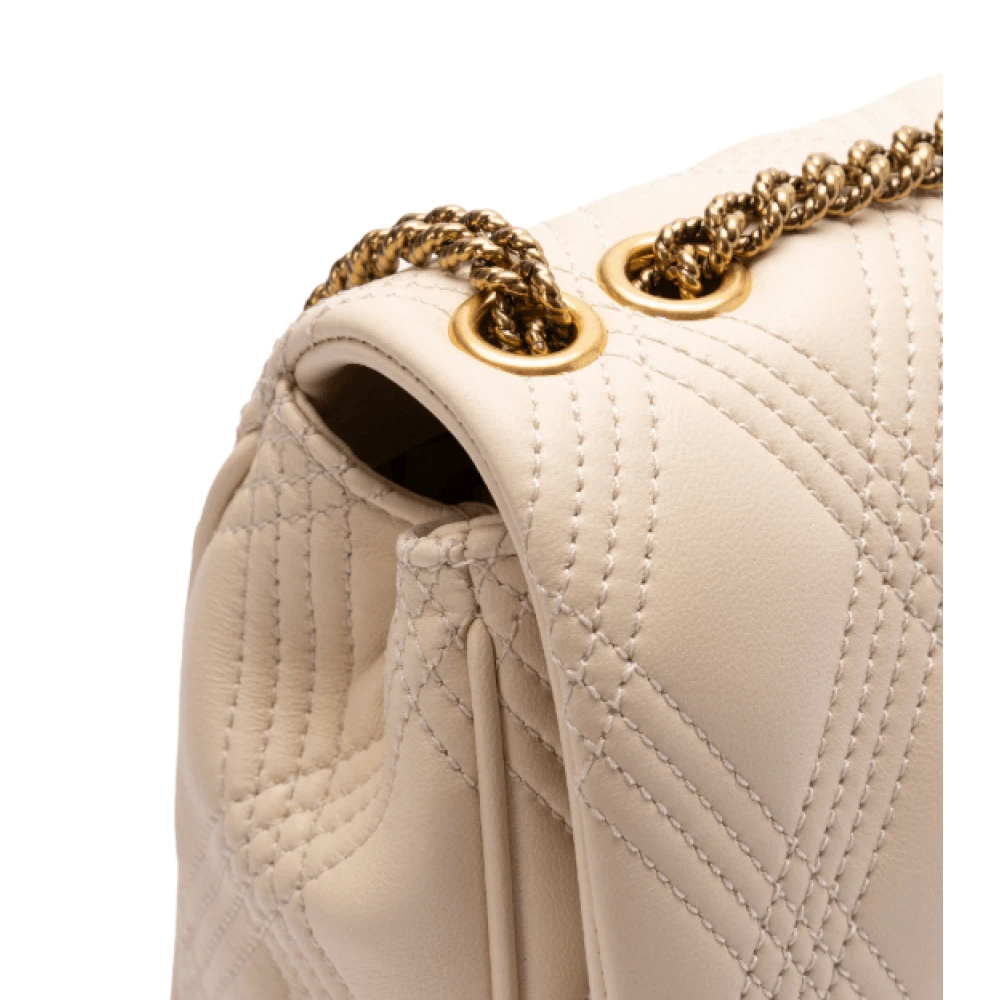 Valentino Beige Schoudertas met Kliksluiting Beige Dames