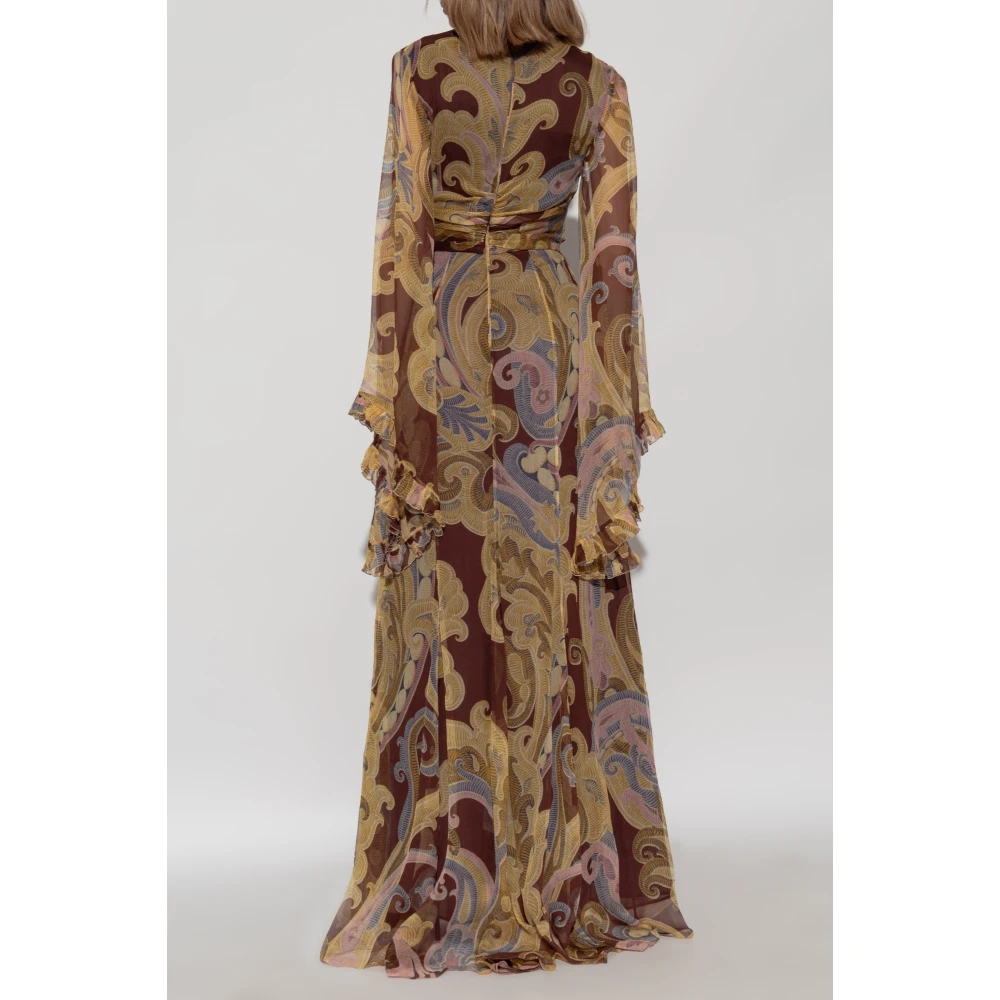 ETRO Zijden jurk Multicolor Dames