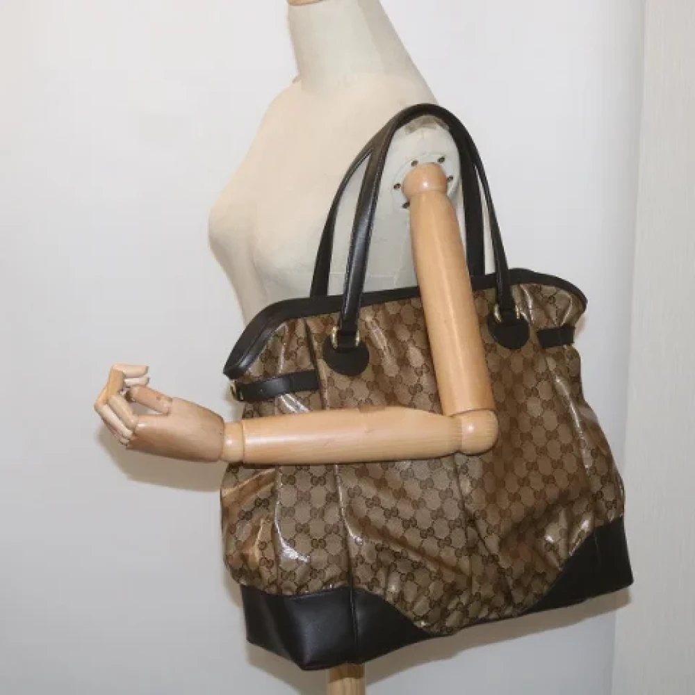 Gucci Vintage Pre-owned Canvas totes Beige Dames