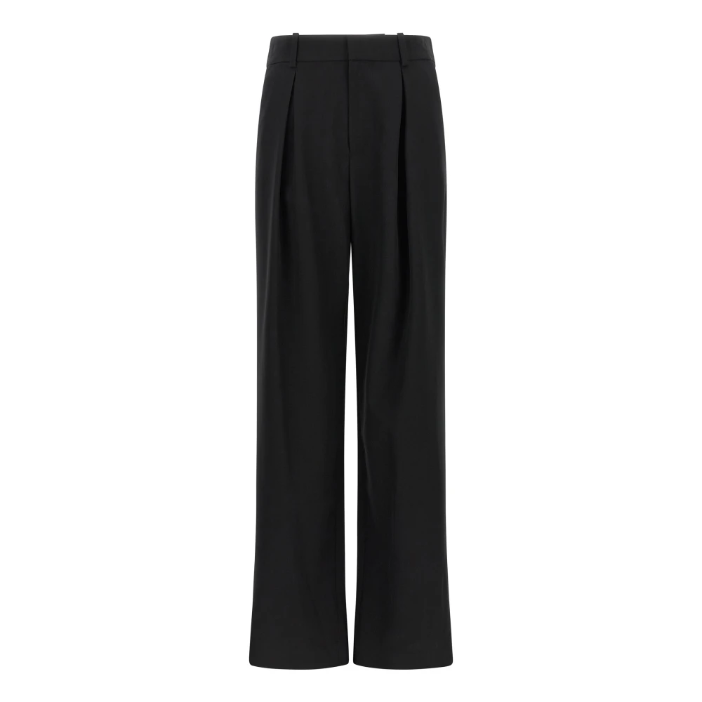 Mm6 Maison Margiela Low Crotch Trousers - Female - Wide Trousers - Black - S - Trousers
