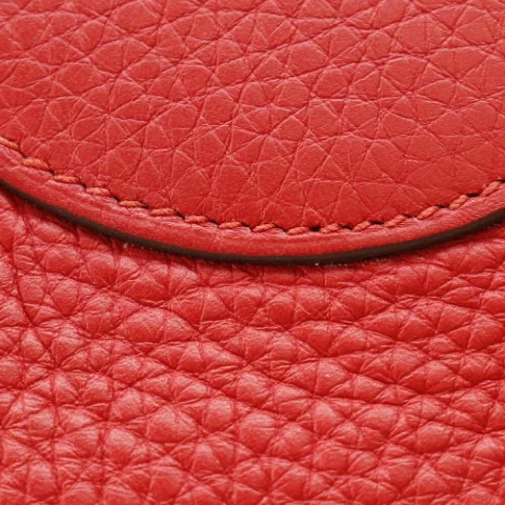 Hermès Vintage Pre-owned Leather handbags Red Dames