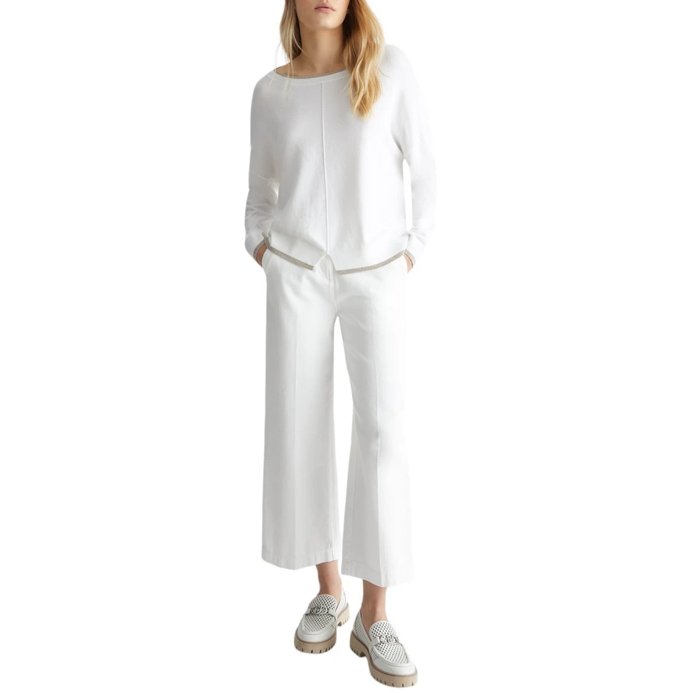 Liu Jo Witte Sweater Ma4074 Ms49I Stijl White Dames