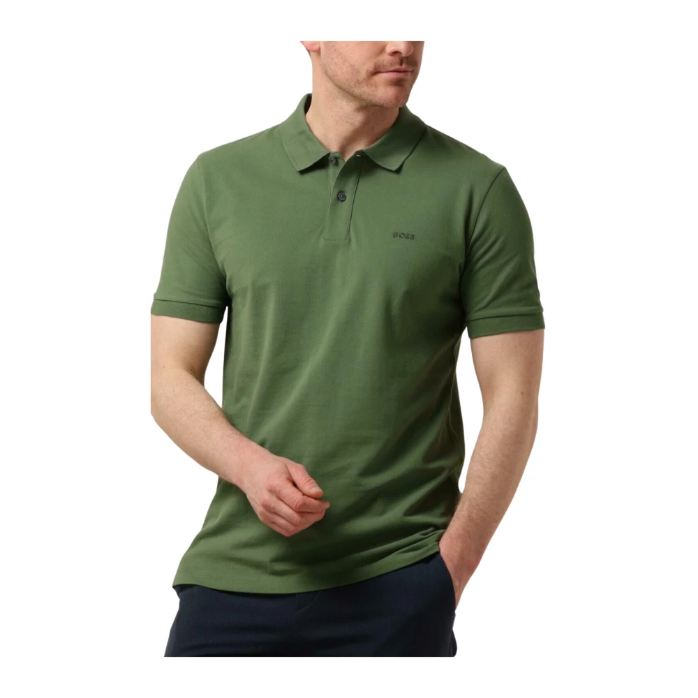 Hugo Boss Pallas Twee-Knoop Heren Polo Shirt Green Heren