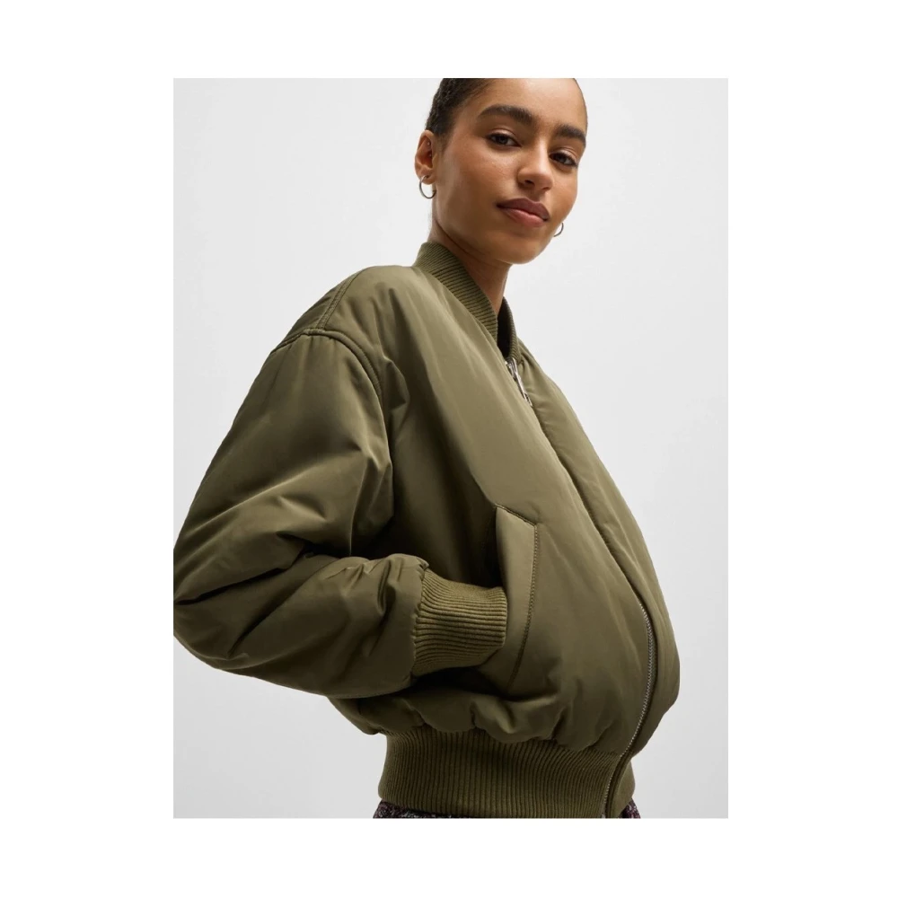 Hugo Boss Stijlvolle Jas voor Mannen Green Dames
