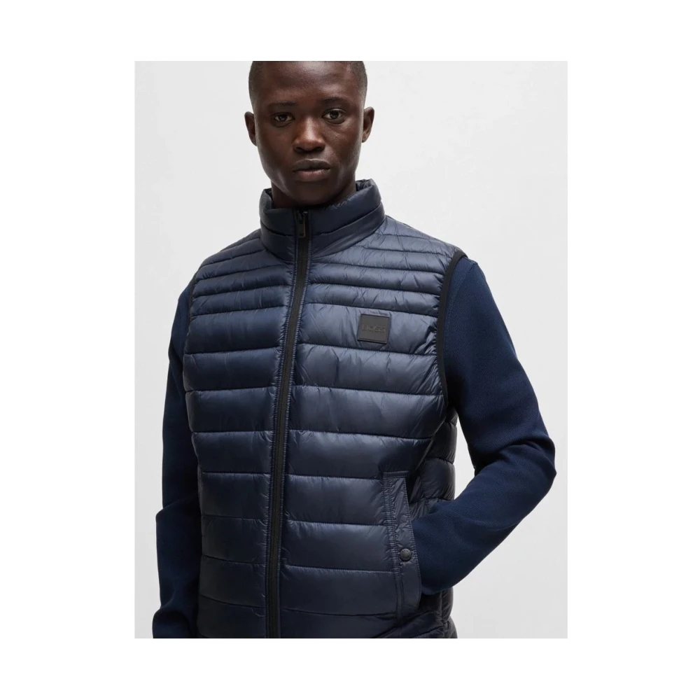 Hugo Boss Stijlvolle Jas voor Mannen Blue Heren