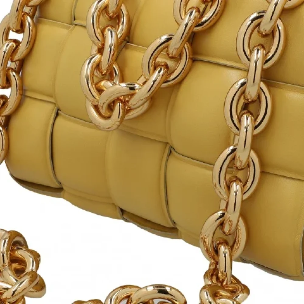 Bottega Veneta Vintage Pre-owned Leather shoulder-bags Yellow Dames