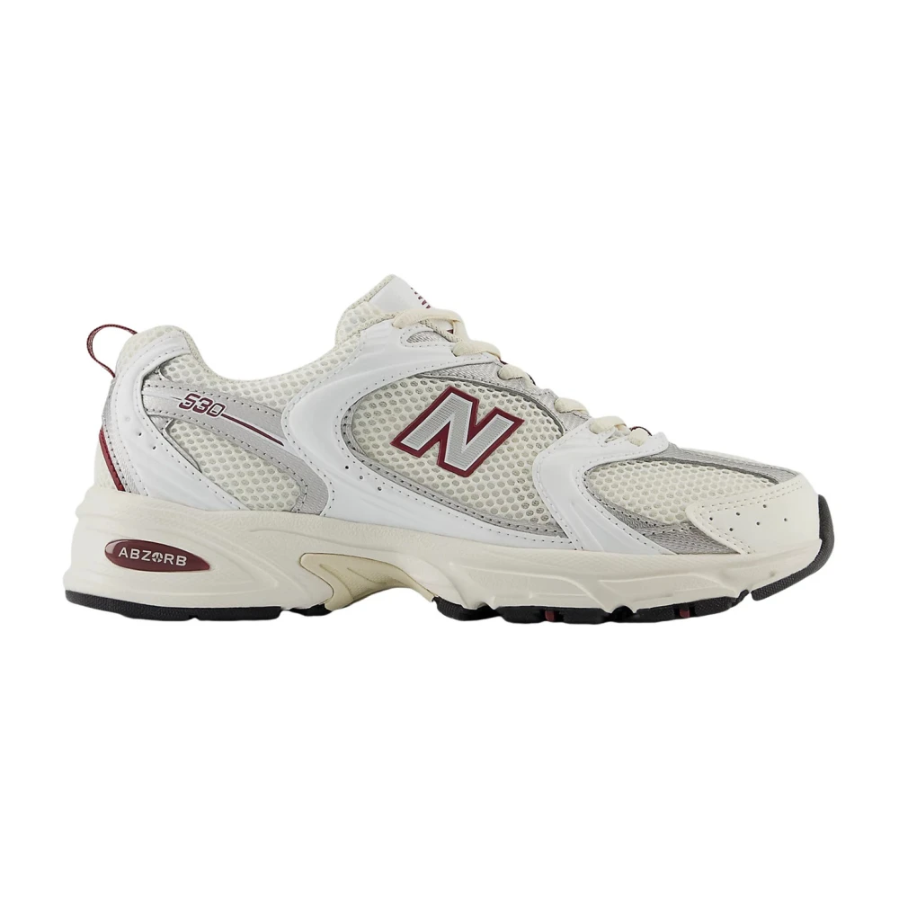 New Balance Mesh wit en grijs sneakers Gray Dames