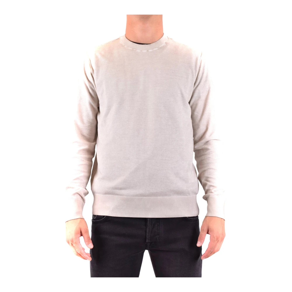 Paolo Pecora Men's Beige Round-Neck Knitwear, M, Knitwear