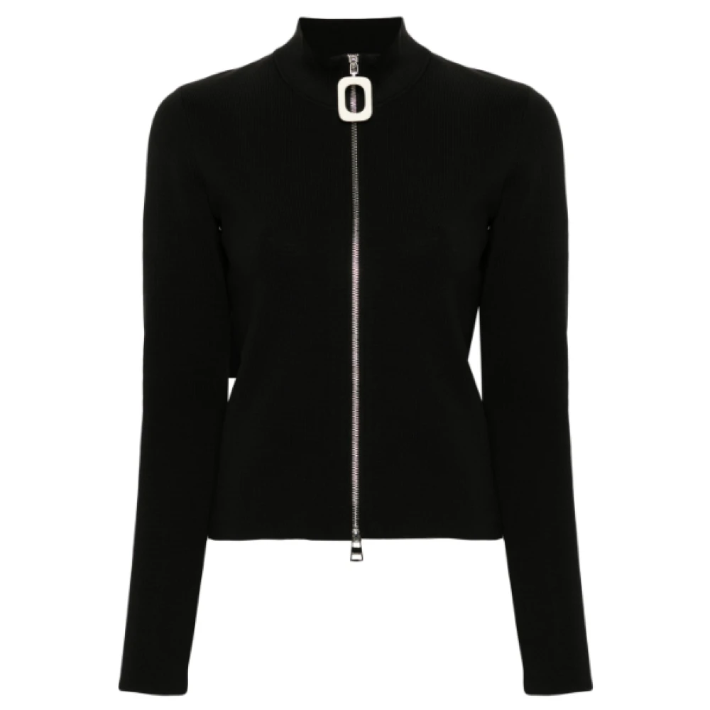 JW Anderson Zwart Zip-Up Vest Black Dames