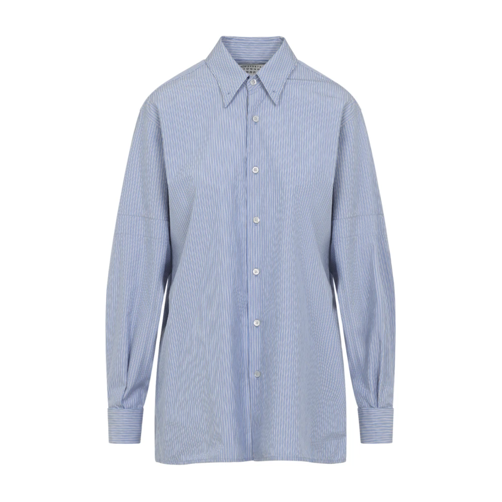 Maison Margiela Women's Blue Light Cotton Shirt - Shirts - S - Blouses & Shirts