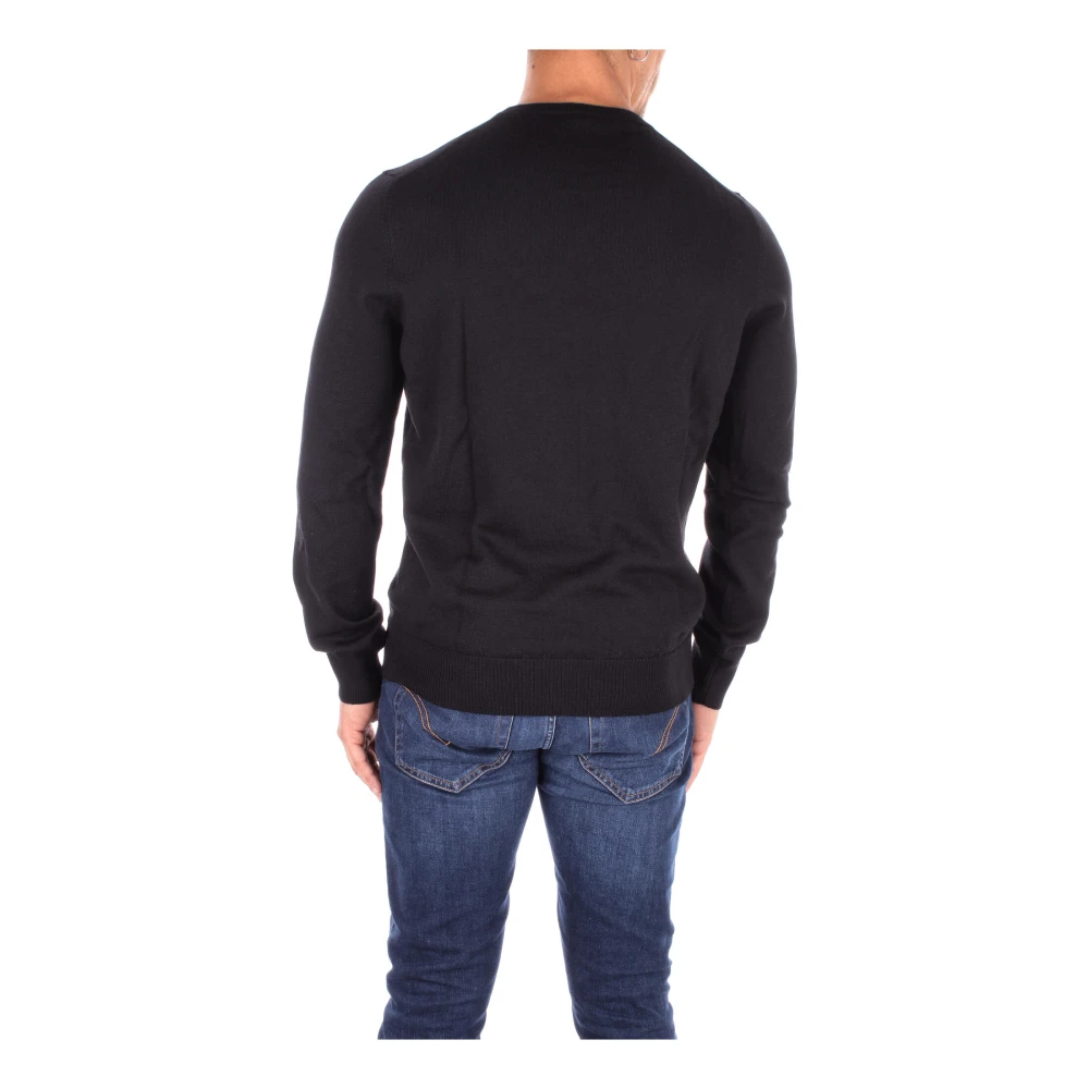 Fay Zwarte Logo Trui Black Heren