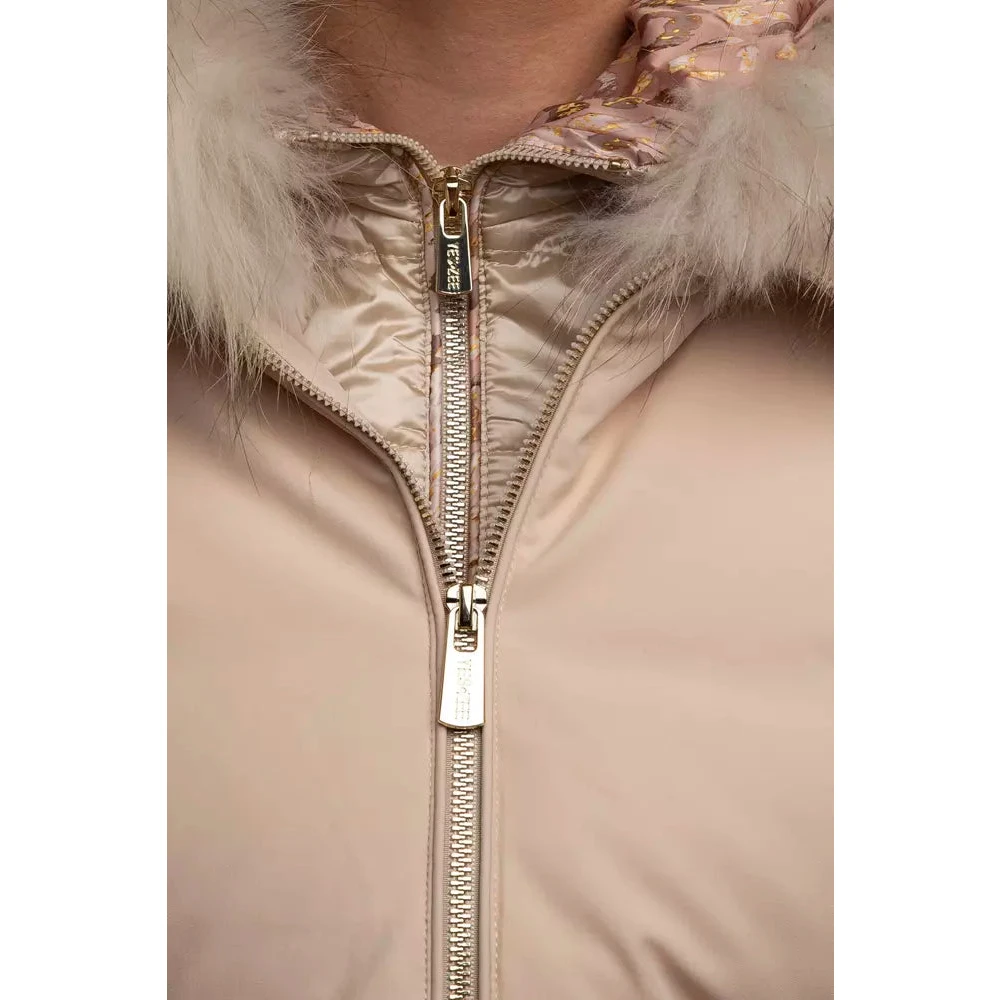 YES ZEE Winter Jackets Beige Dames