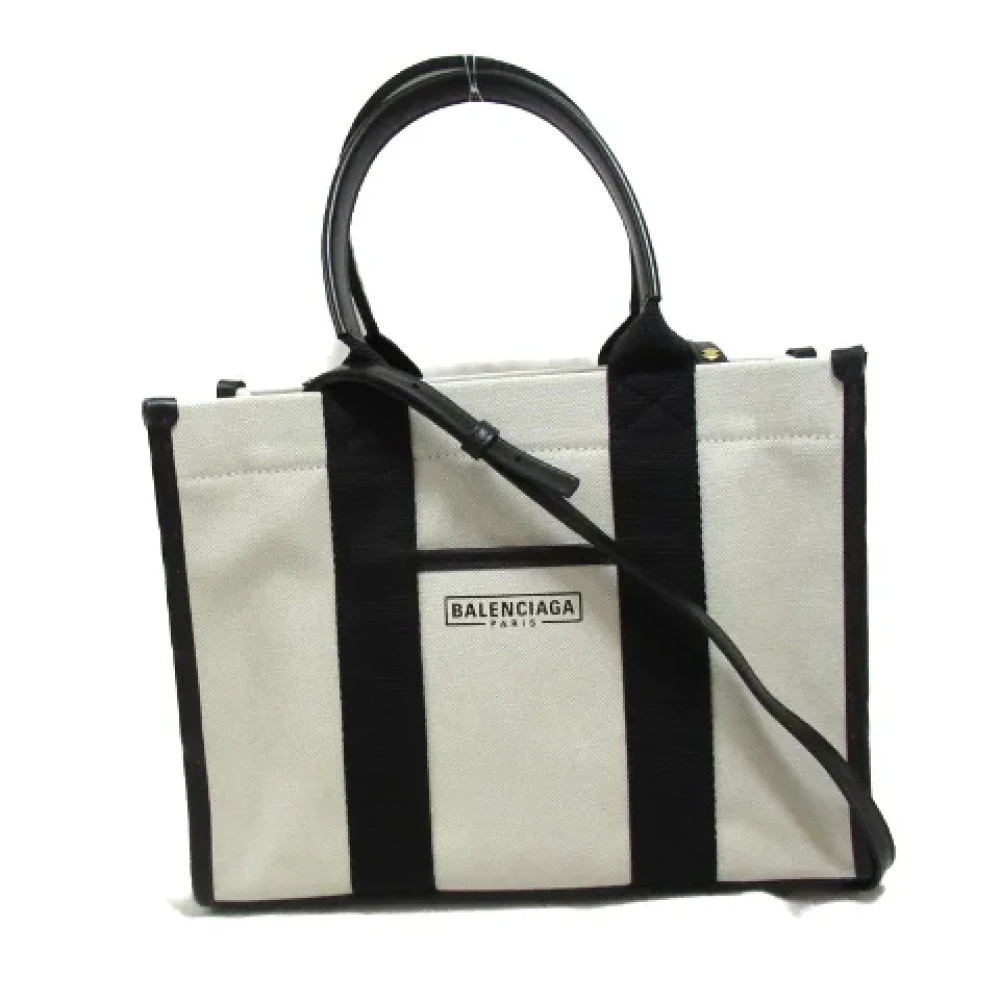 Balenciaga Vintage Pre-owned Canvas balenciaga-bags White Dames