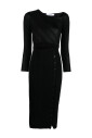 black-knit-midi-dress