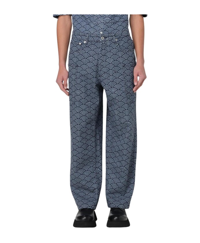 blauwe-wave-print-denim-broek