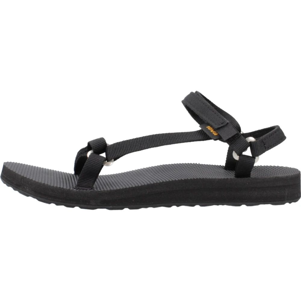 Teva Stiliga platta sandaler för kvinnor Black, Dam