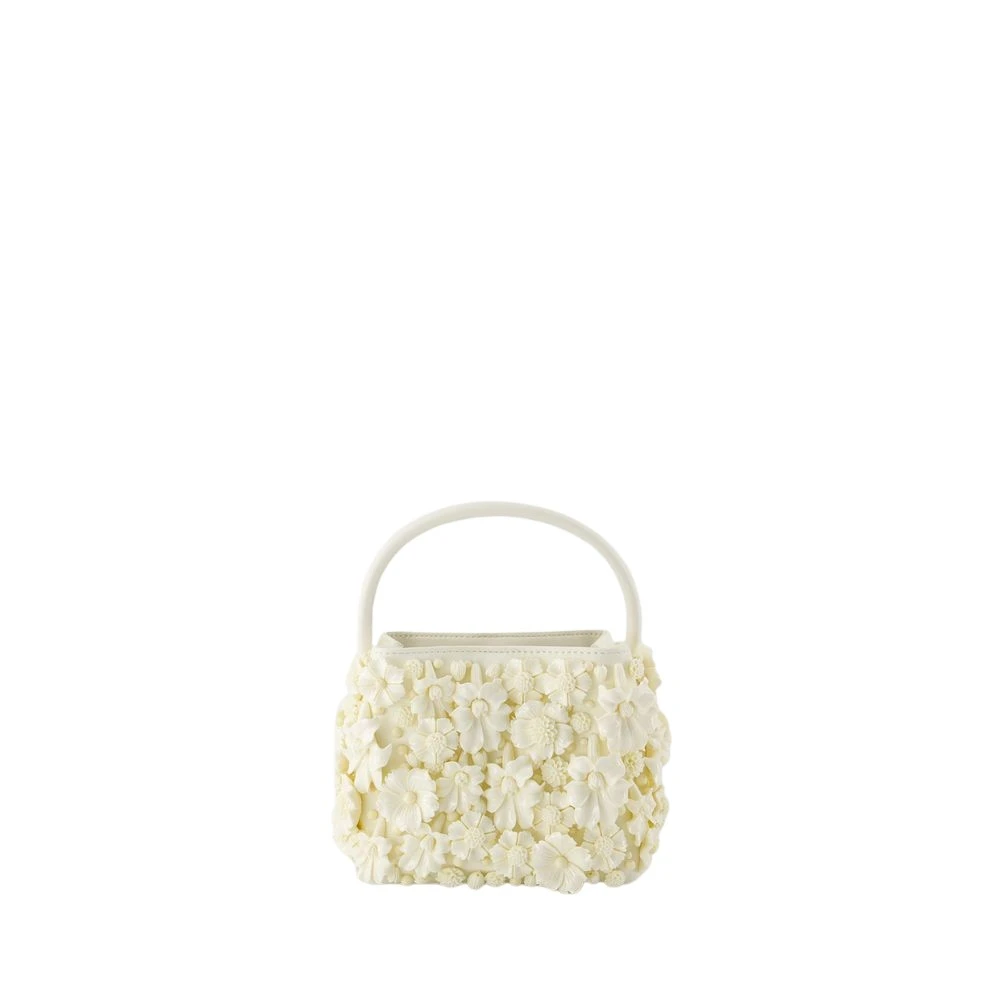 Cult Gaia Witte Leren Mini Top Handtas White Dames