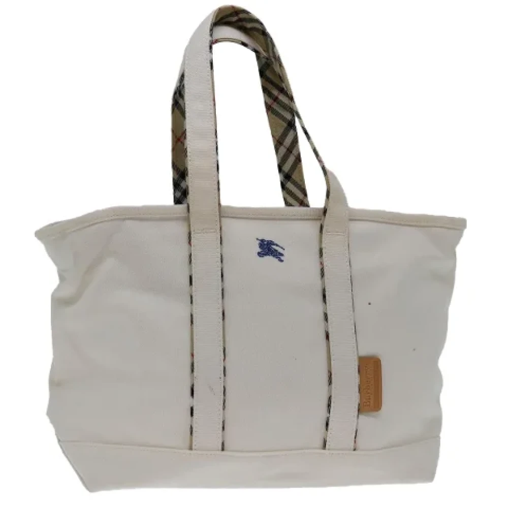 Burberry Vintage Pre-owned Canvas totes White Dames