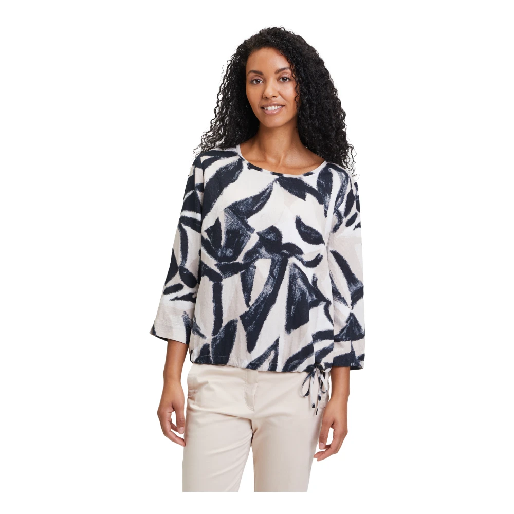 Betty & Co Grafische Print Blouse Shirt Multicolor Dames