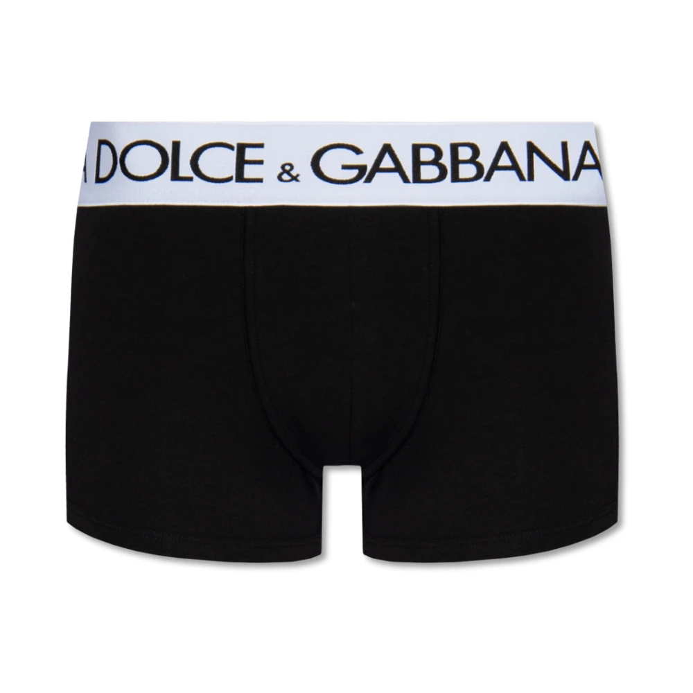 Dolce & Gabbana Hombre Negro - Bóxer Regular - Underwear - 2XL