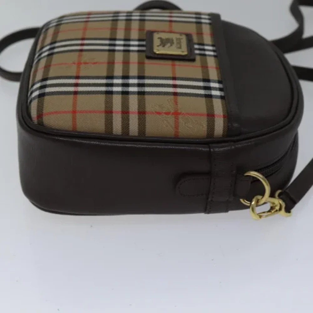 Burberry Vintage Pre-owned Canvas crossbody-bags Beige Dames