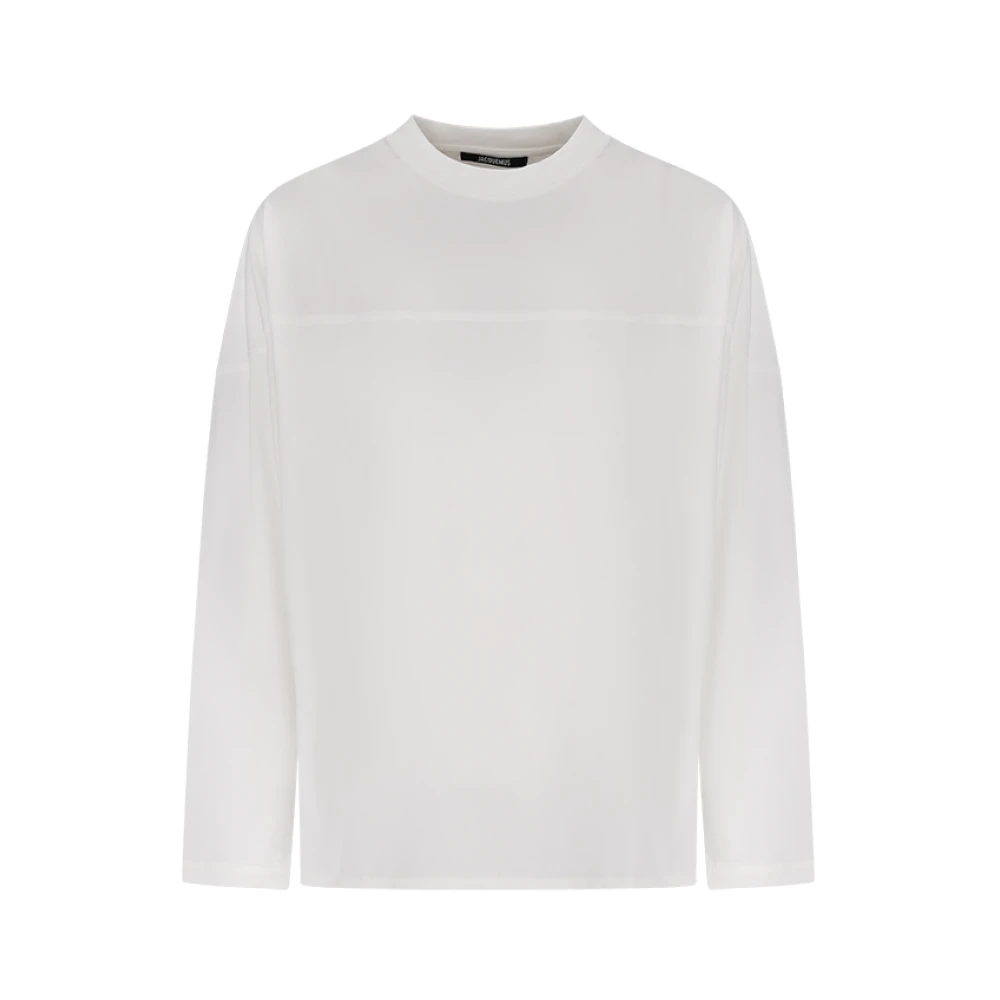 Jacquemus White Long Sleeve T-Shirts, Male, S, Le Tshirt Atelier Ml