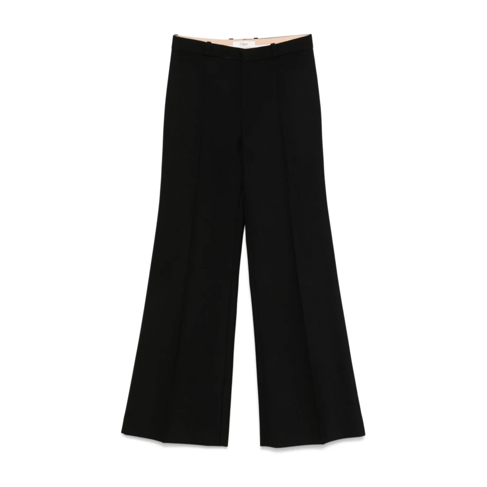 Chloé Women's Black Wide Trousers