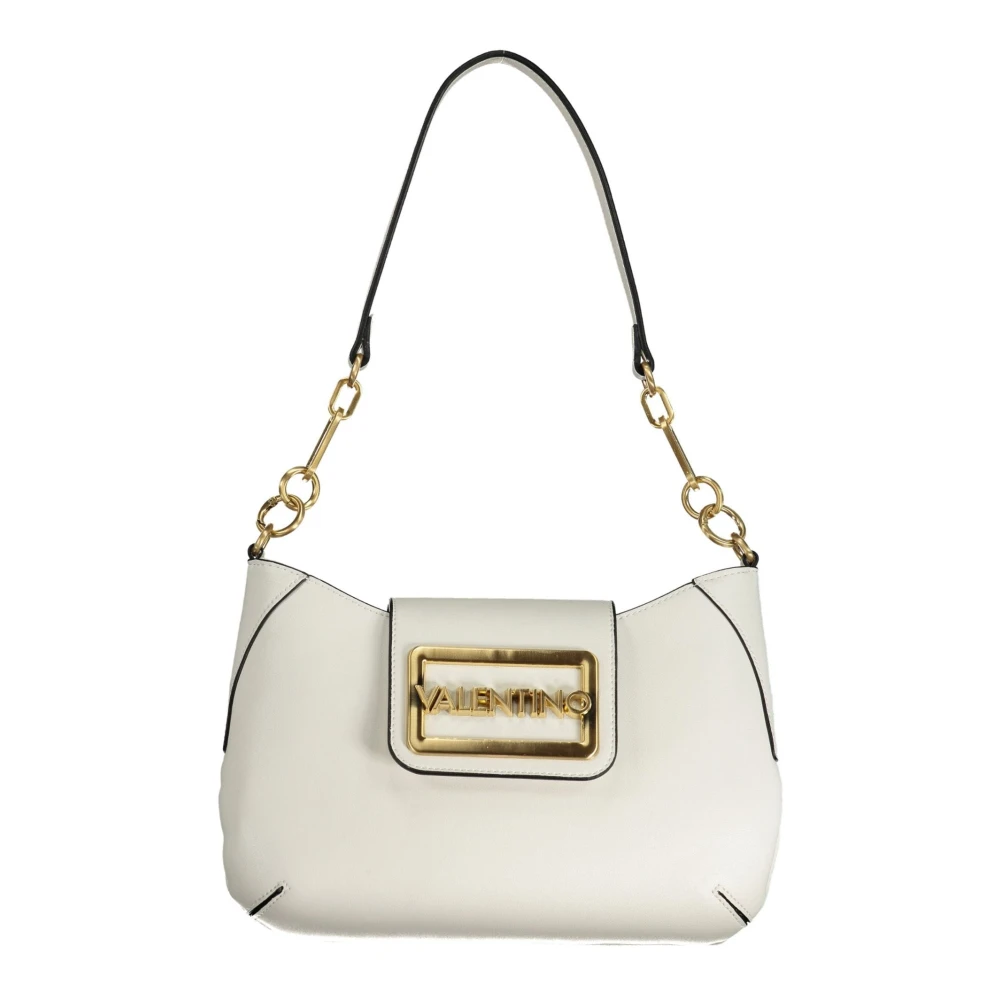 Valentino by Mario Valentino Witte Schoudertas met Afneembare Band White Dames
