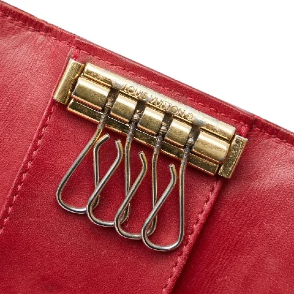Louis Vuitton Vintage Pre-owned Leather key-holders Red Dames
