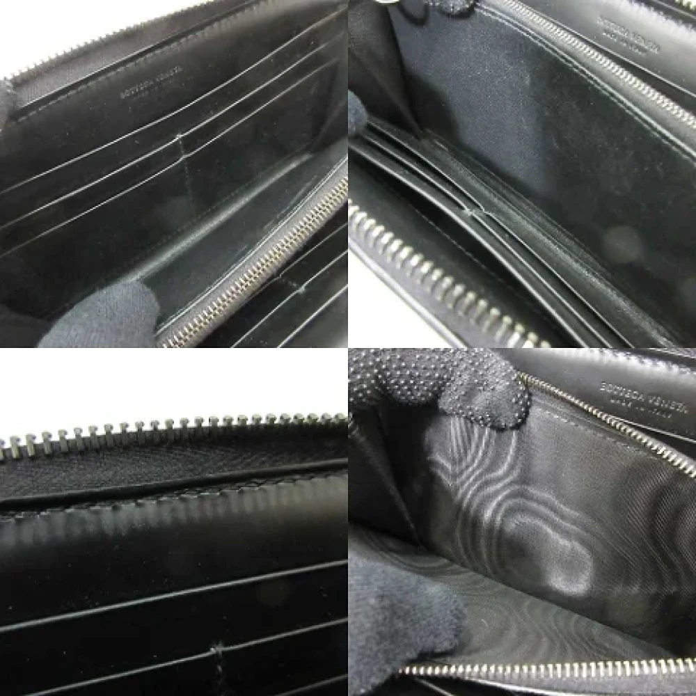Bottega Veneta Vintage Pre-owned Leather wallets Black Dames