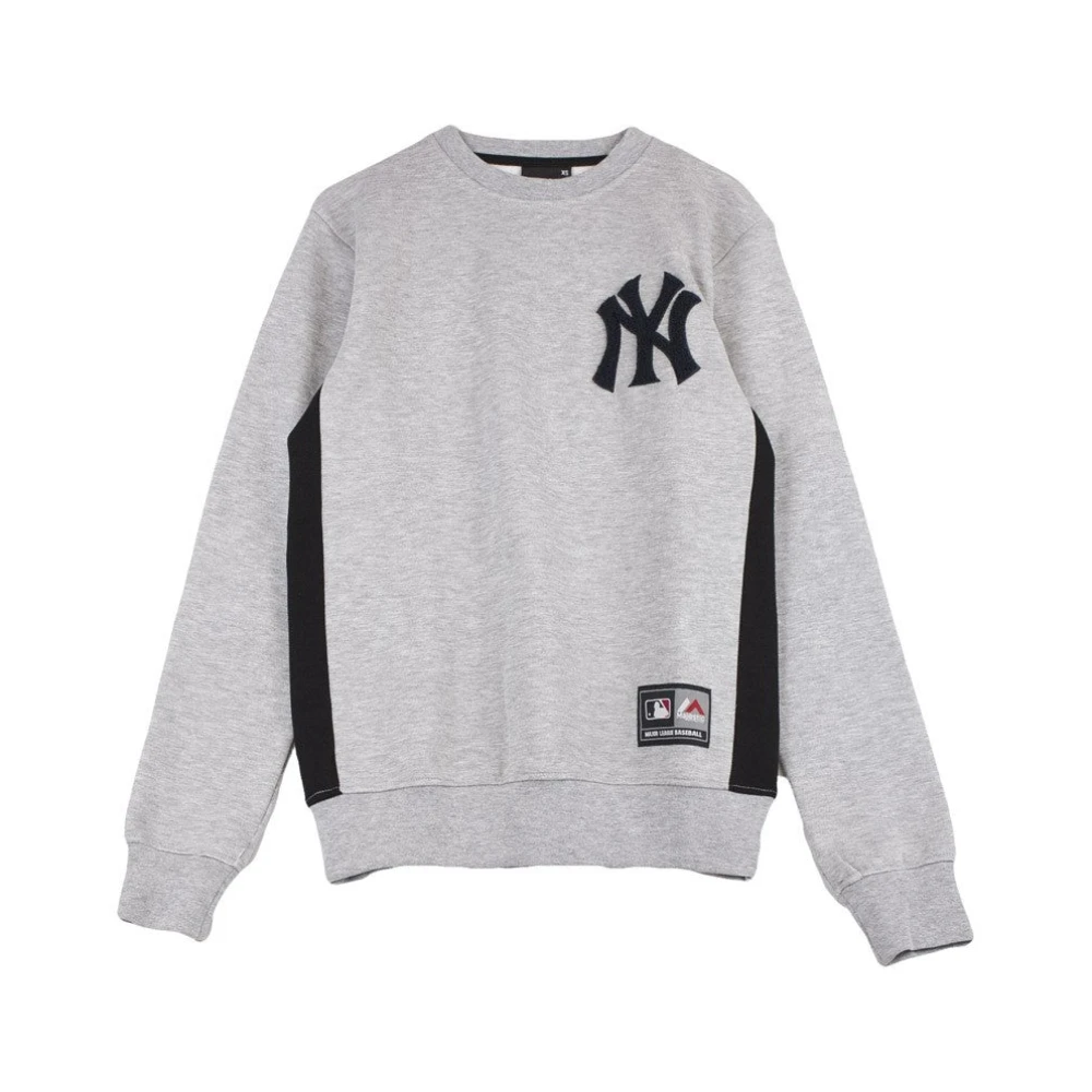 Majestic filatures Chenille Logo Crewneck Sweatshirt Grijs Gray Heren