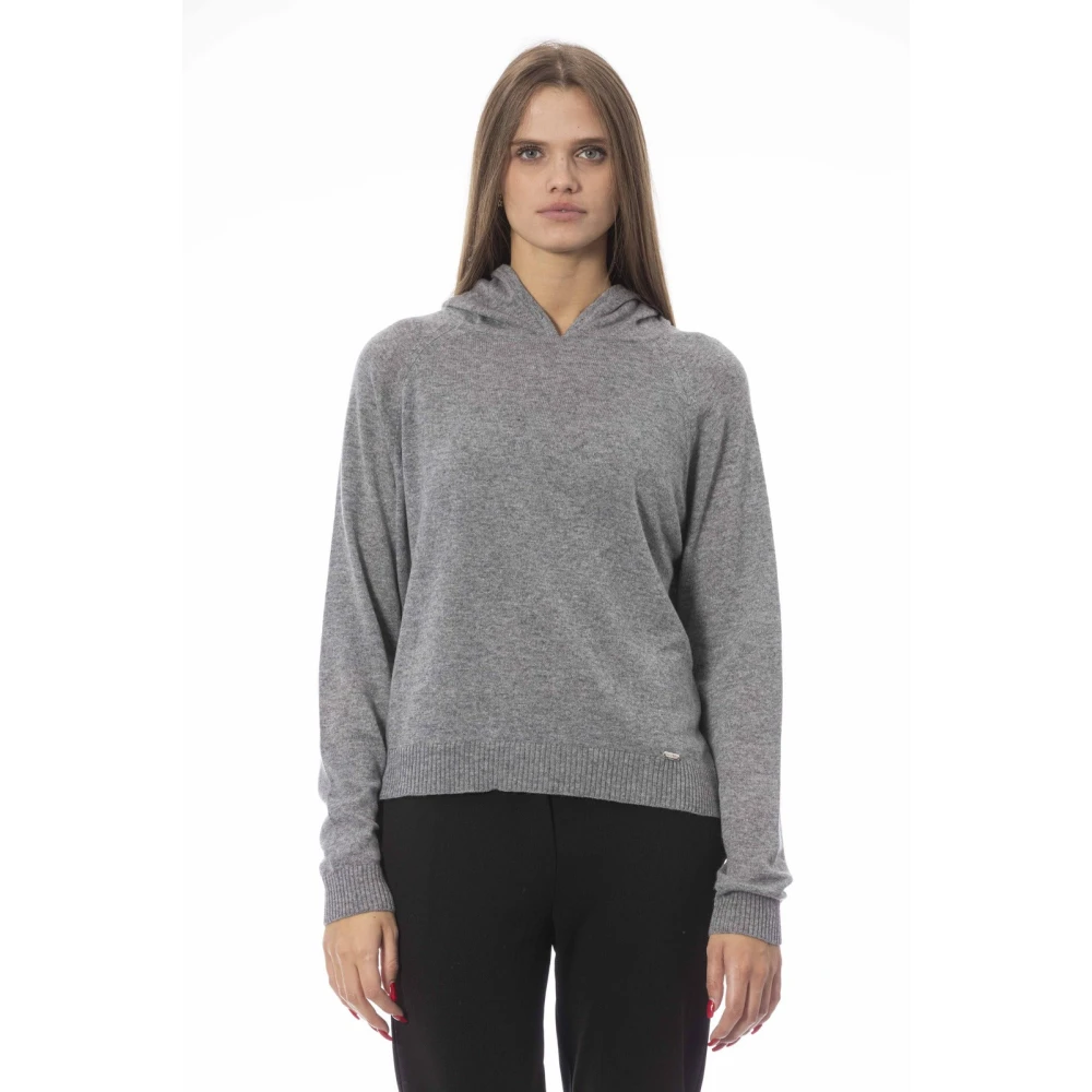 Baldinini Hoodie met lange mouwen Gray Dames