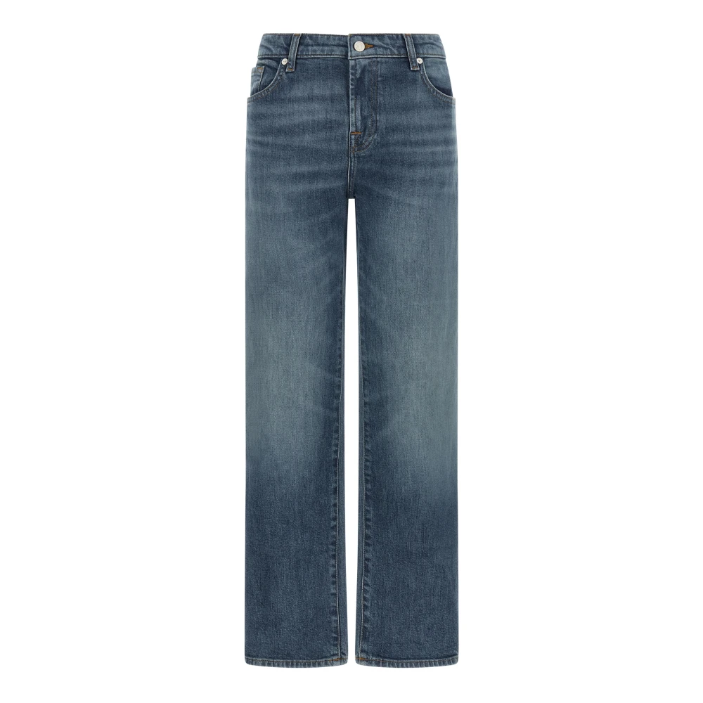 7 For All Mankind Blue Jeans - Female - Straight Fit Jeans - W27 - Jeans