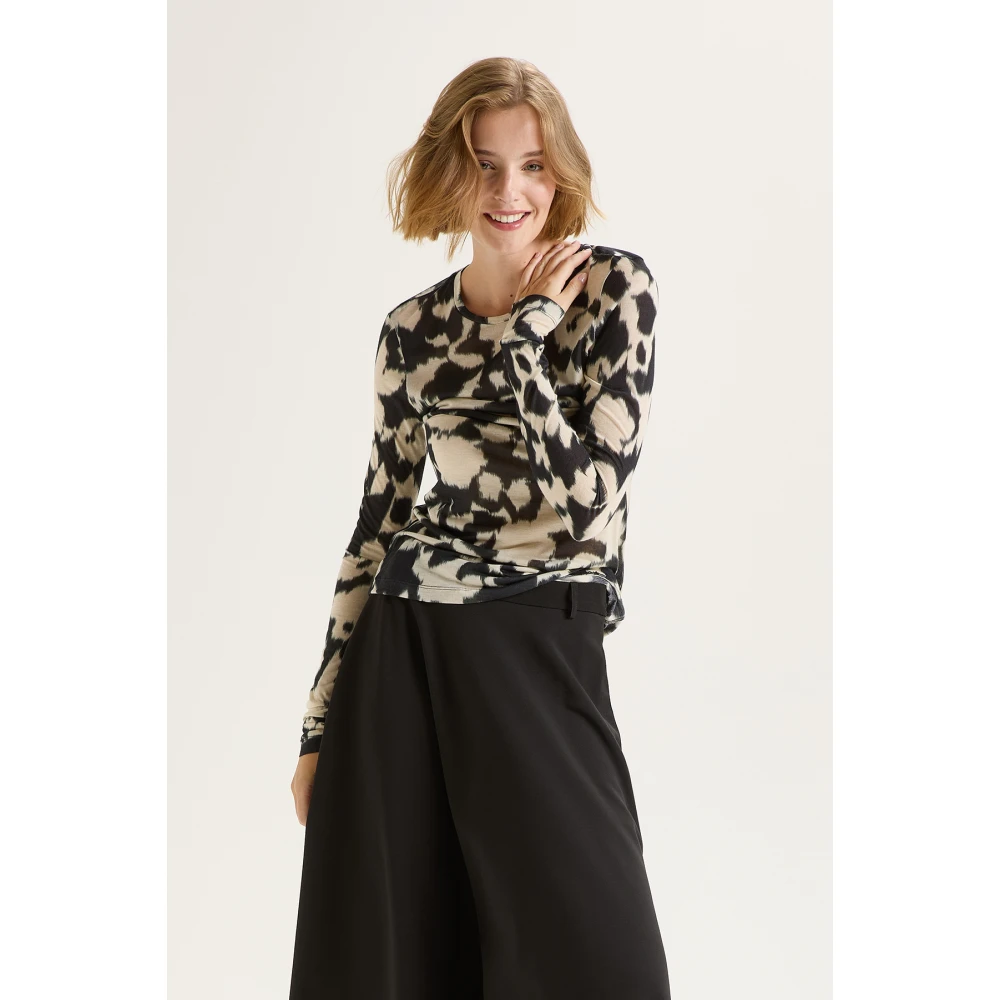 Maliparmi Winter Print T-Shirt Multicolor Dames