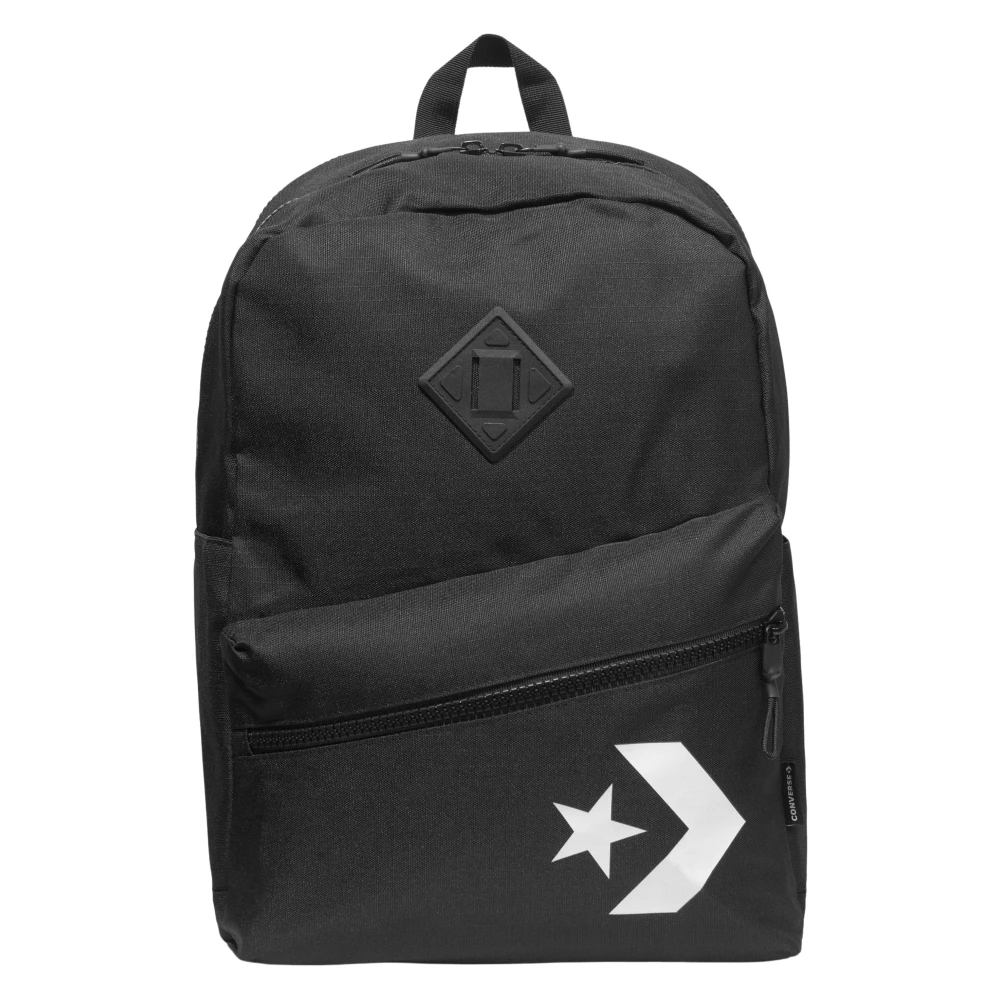 Converse Unisex Kids Black School Bags, One Size, Kids Star Chevron Backpack