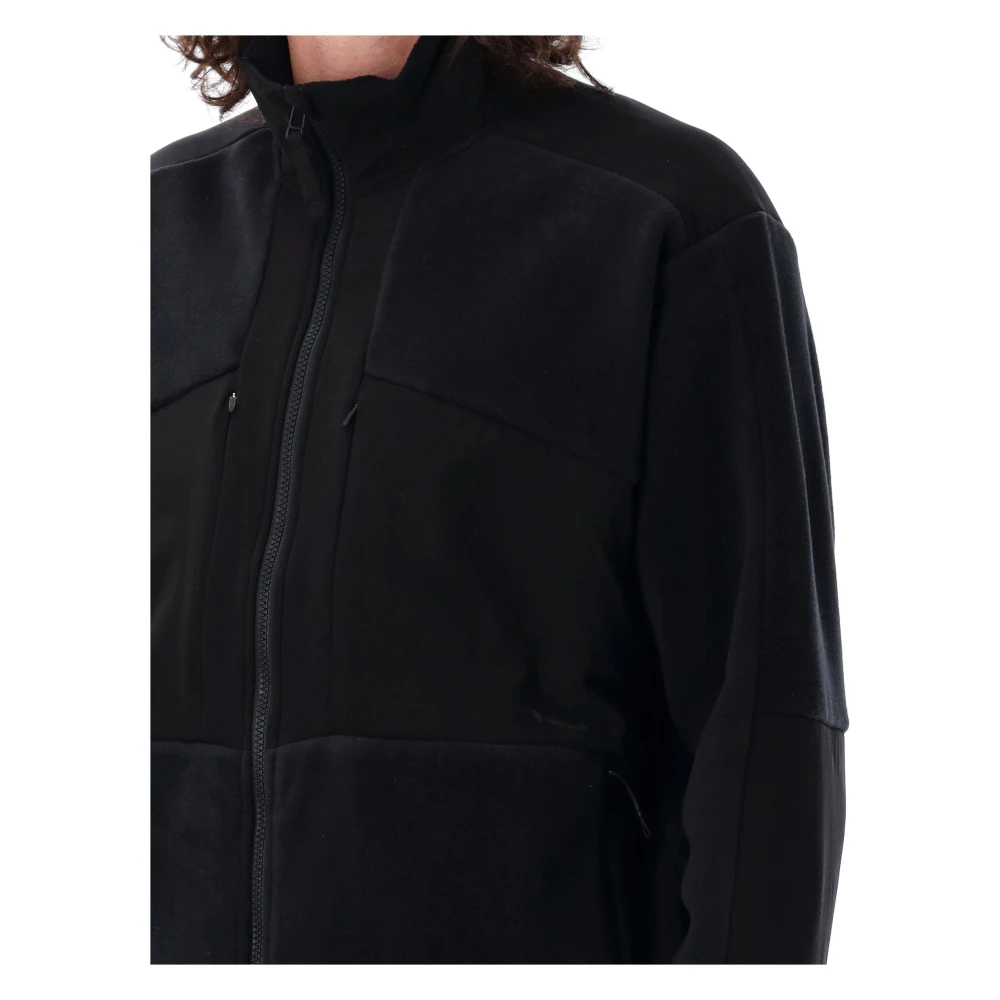Snow Peak Zwarte Double Face Fleece Jas Black Heren