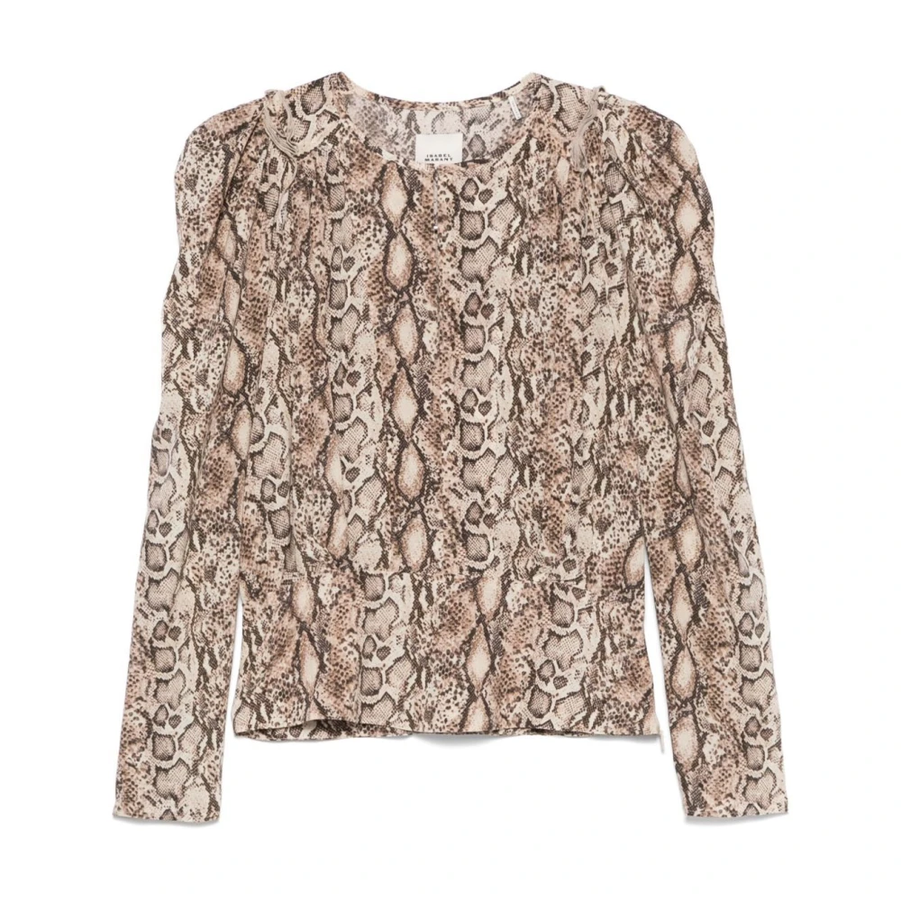 Isabel marant Beige Top met Stijlvol Ontwerp Beige Dames