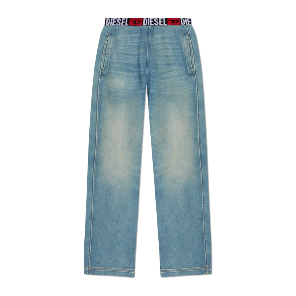 Diesel Jeans met ruwe afwerking D-Martian-S Blue Heren