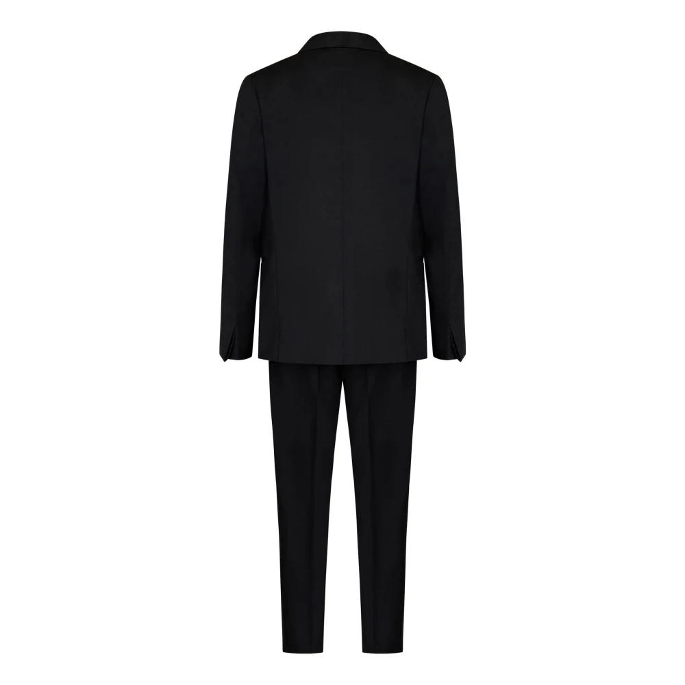 Low Brand Single Breasted Suits Black Heren