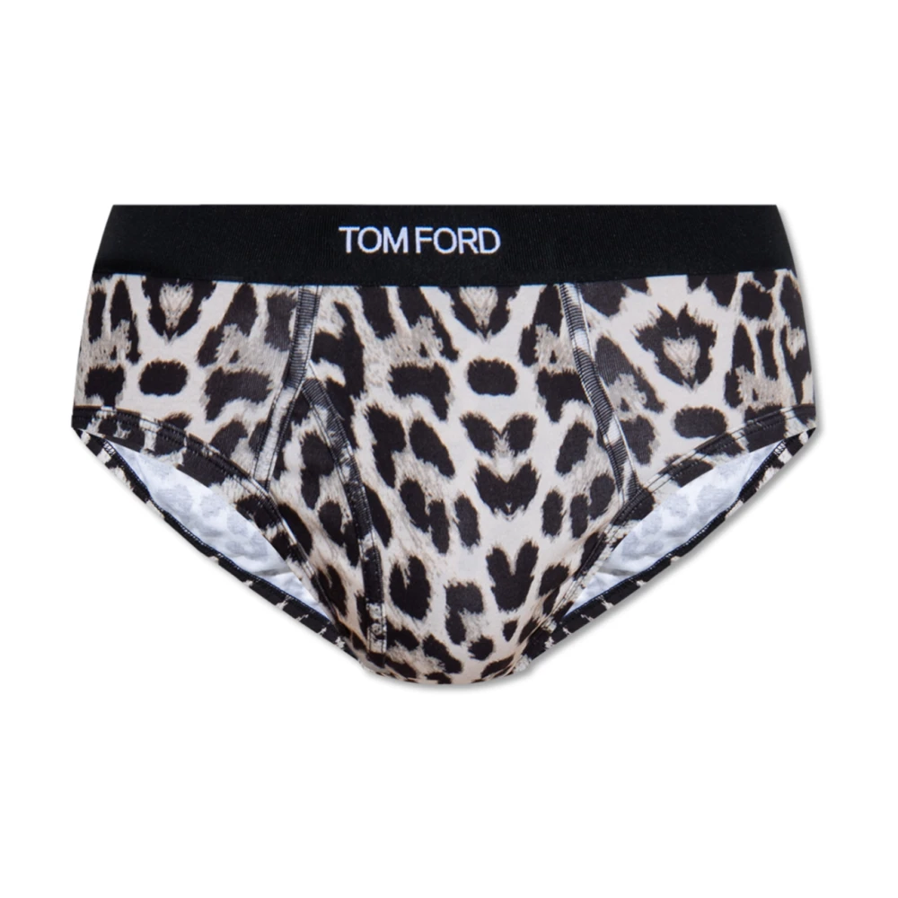 Tom Ford Uomo Beige - Slip Con Motivo Ani - Underwear - 2XL
