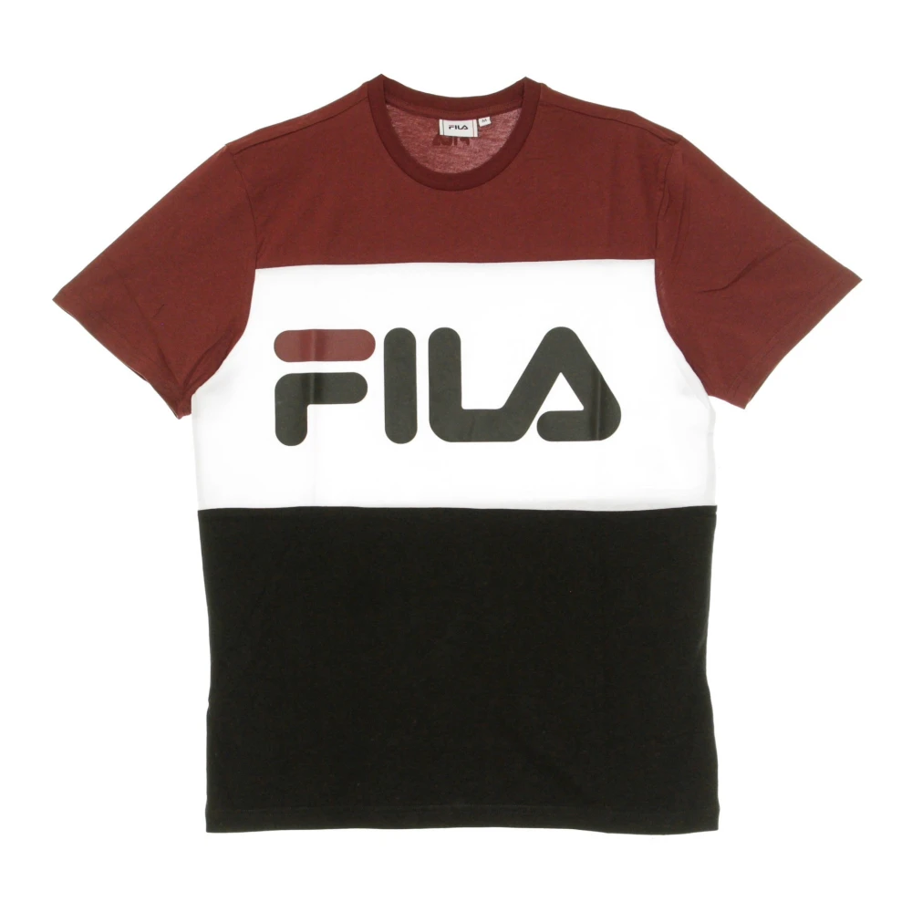 Fila Tawny Port Zwart Wit T-shirt Heren Multicolor Heren