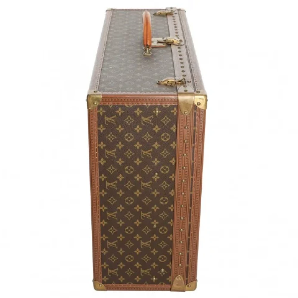 Louis Vuitton Vintage Bruine Stoffen Louis Vuitton Reistas Brown Dames