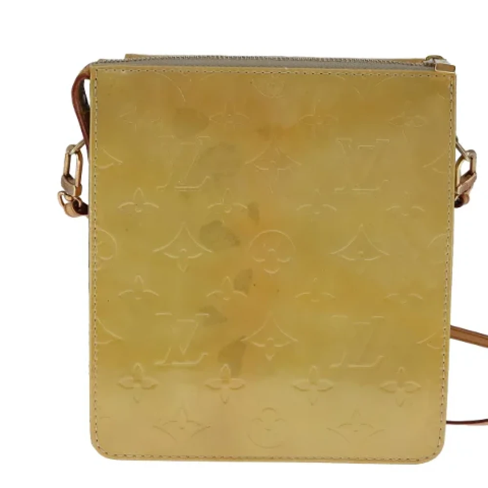 Louis Vuitton Vintage Pre-owned Leather clutches Beige Dames