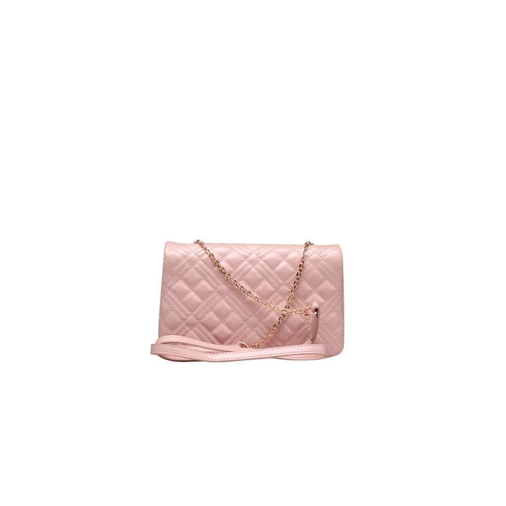 Love Moschino Kleurrijke Crossbody Tas met Klep Sluiting Pink Dames