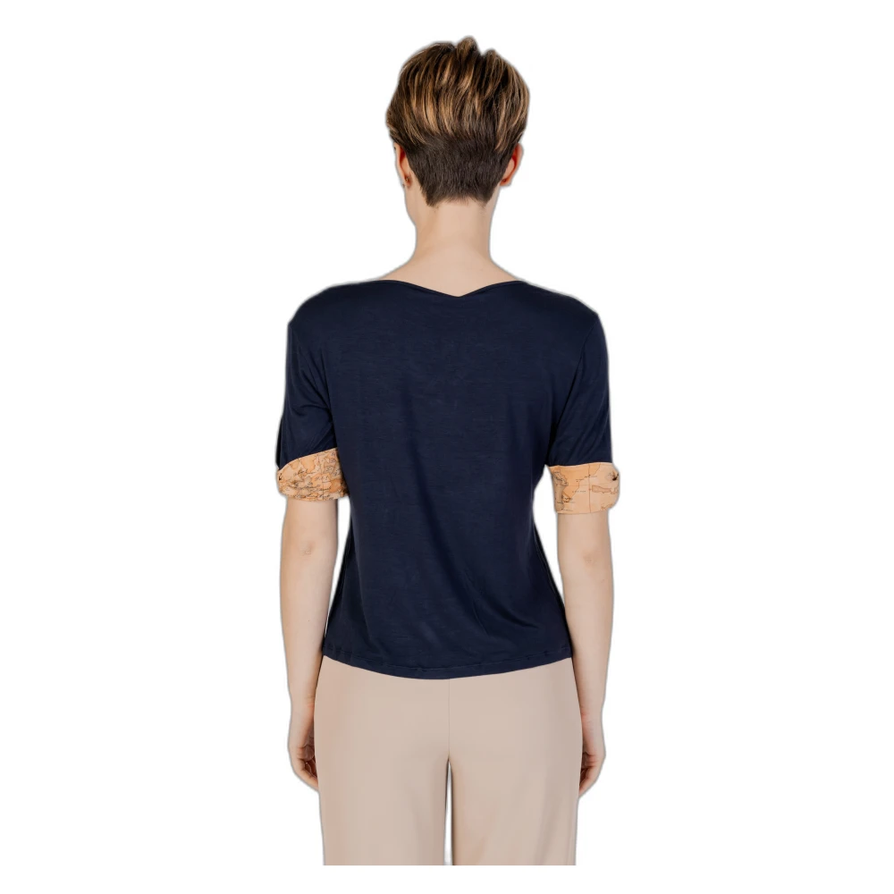 Alviero Martini 1a Classe Blauw T-shirt met korte mouwen voor vrouwen Blue Dames