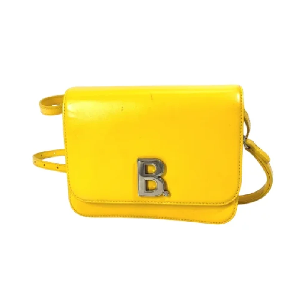 Balenciaga Vintage Pre-owned Leather shoulder-bags Yellow Dames