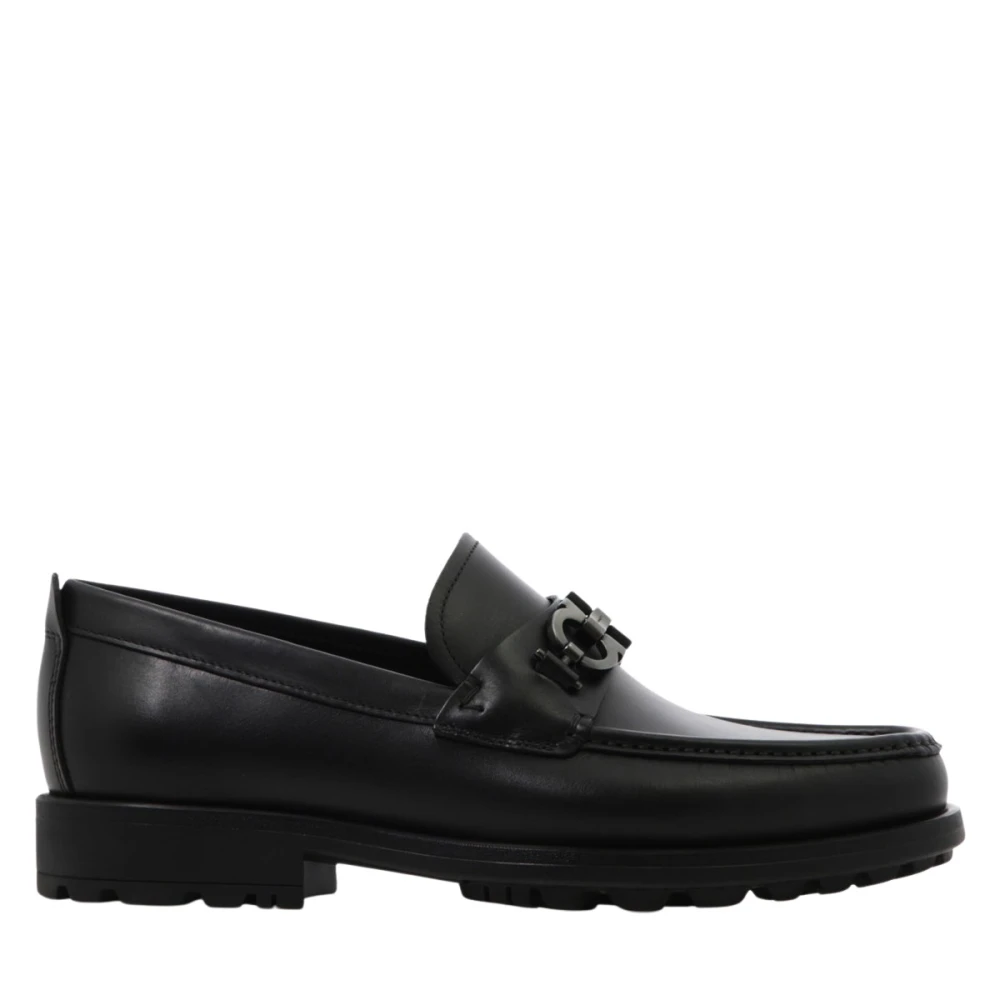 Salvatore Ferragamo David Loafers Stijlvolle en tijdloze herenschoenen Black Heren